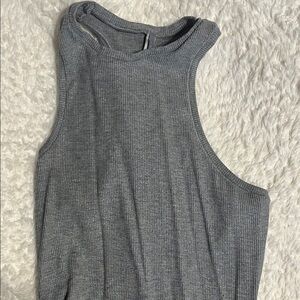 SKIMS Grey Lounge Shimmer Dress